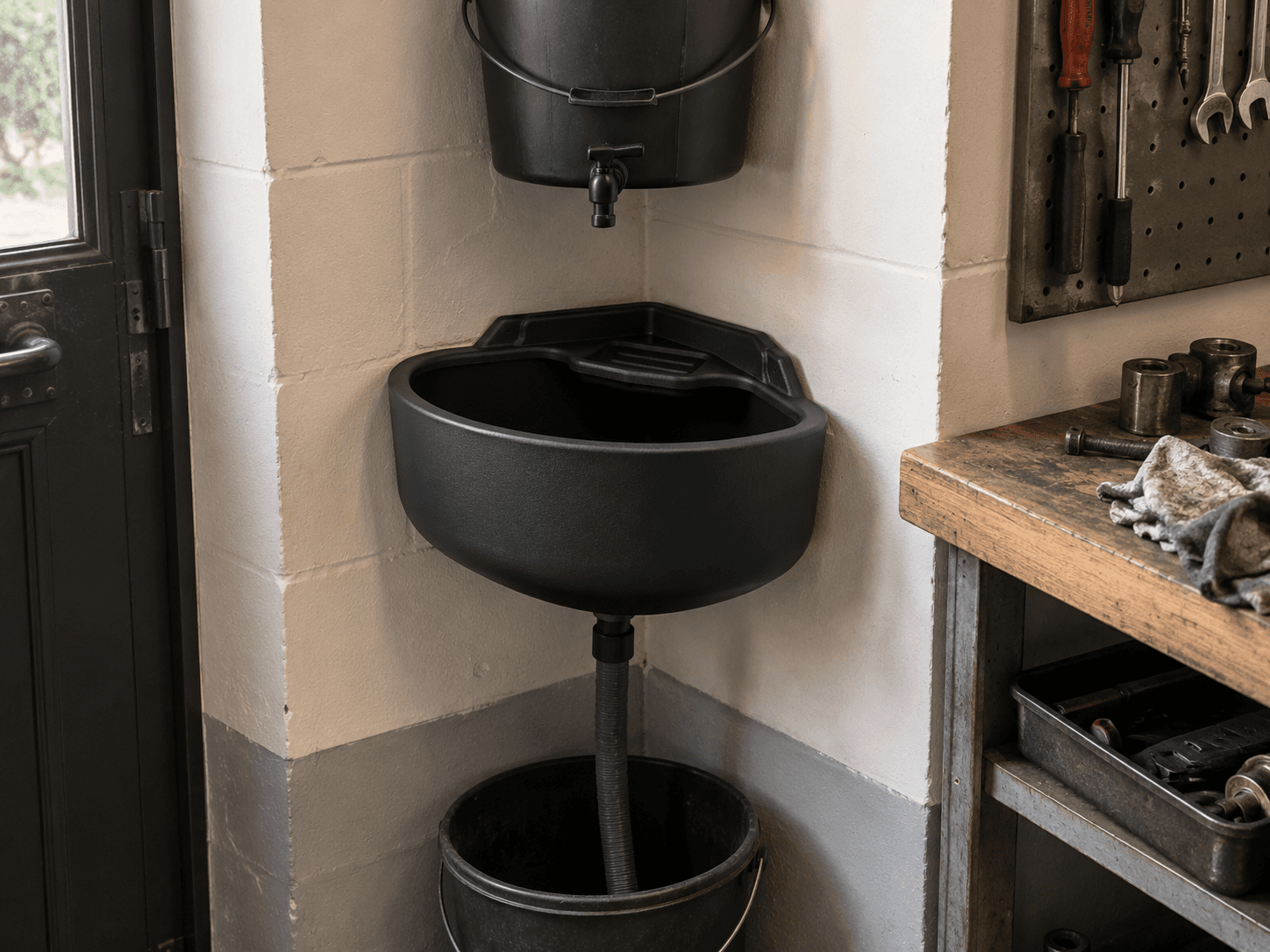 Pi-Pi Outdoor Corner Sink installation 1