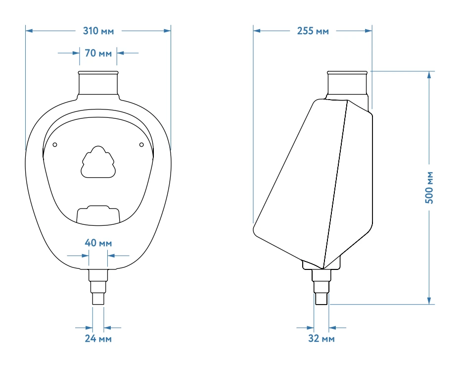 Pi-Pi Standard+ dimensions