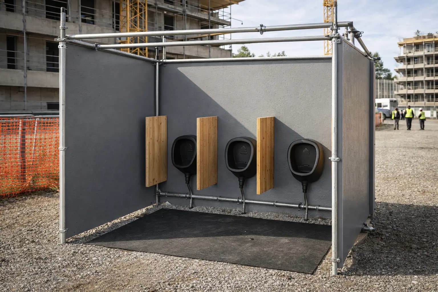 Pisoáry pro mobilní WC kabiny na staveništích