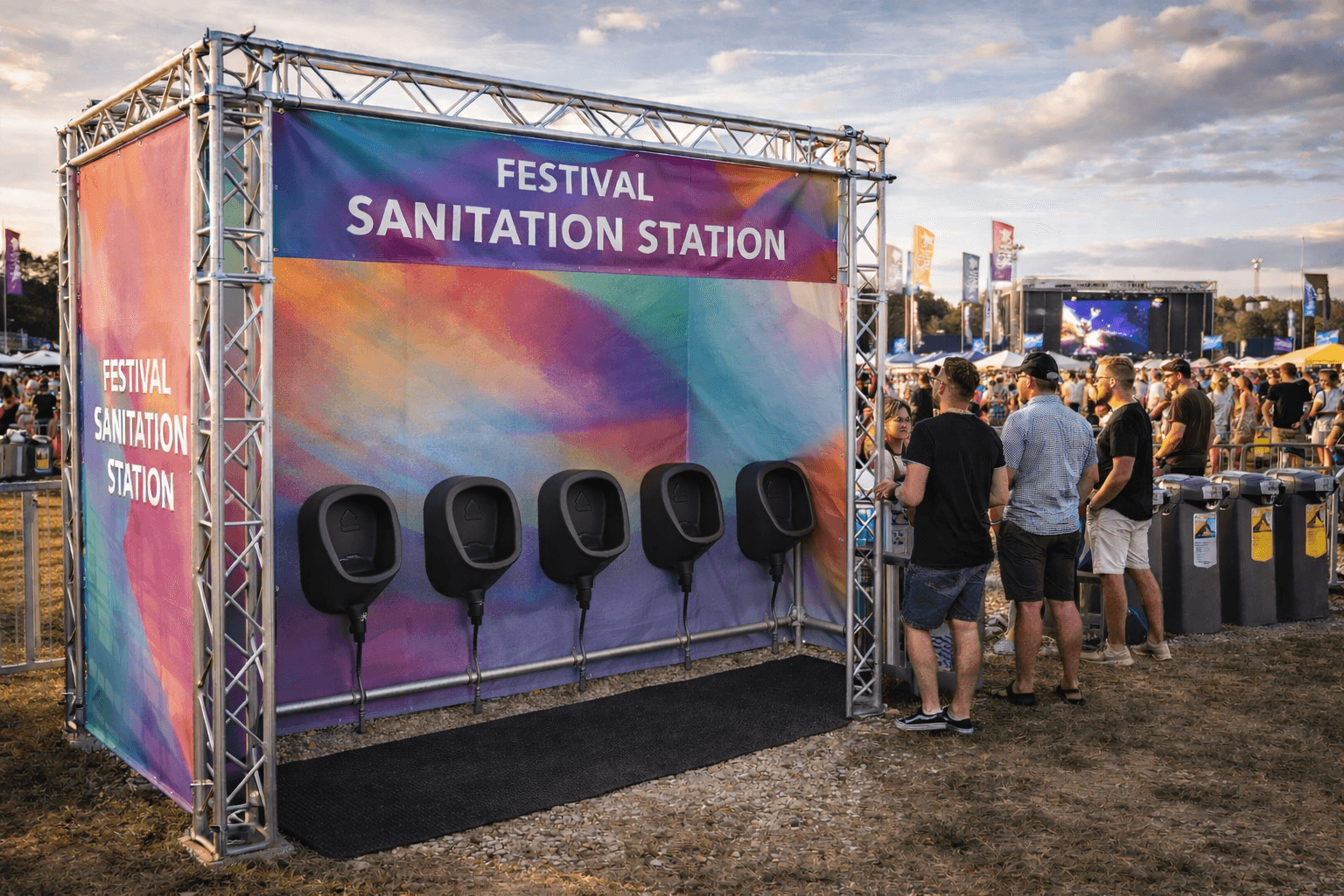 Piszoárok fesztiválokhoz és mobil WC-hez rendezvényekhez