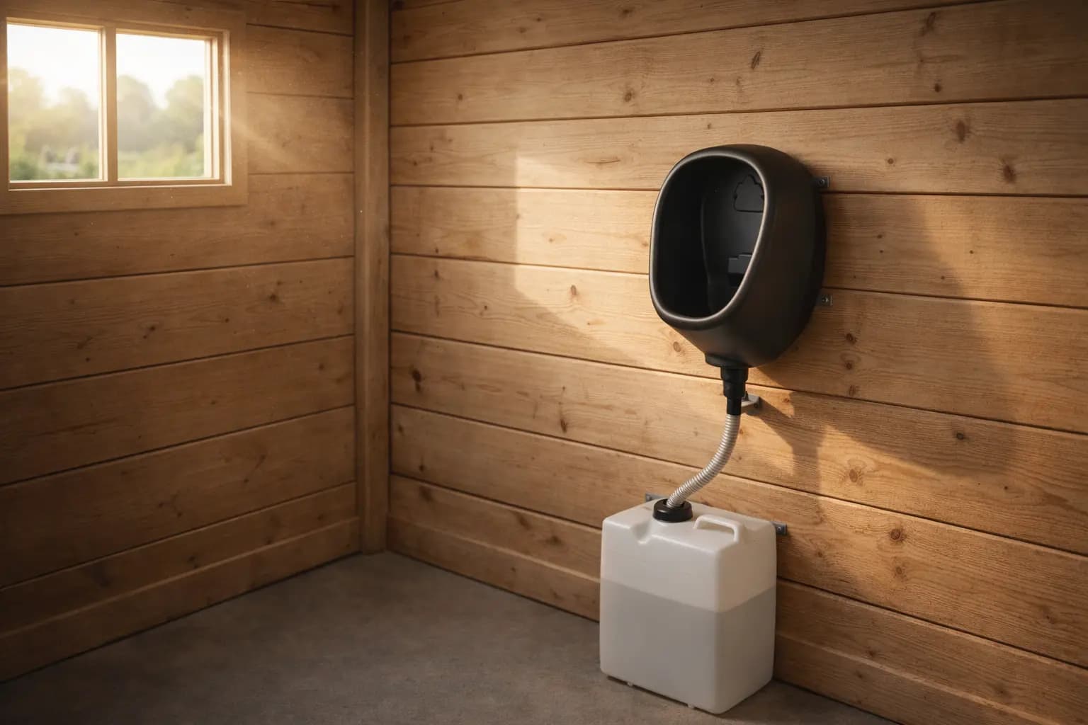 Suchý pisoár pro chalupu a zahradní domek s odděleným sběrem moči - 2